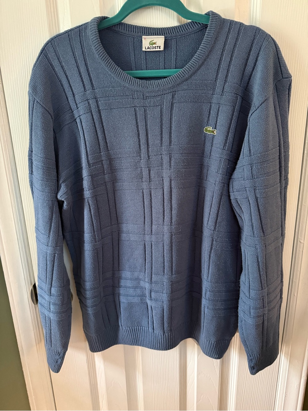 Lacoste Men’s Slate Blue Crewneck Sweater